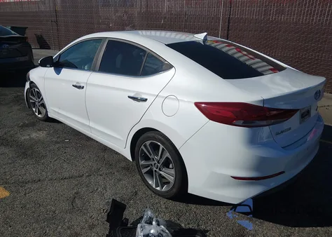 2017 Hyundai Elantra Limited из США, поврежденный, VIN 5NPD84LF3HH073704
